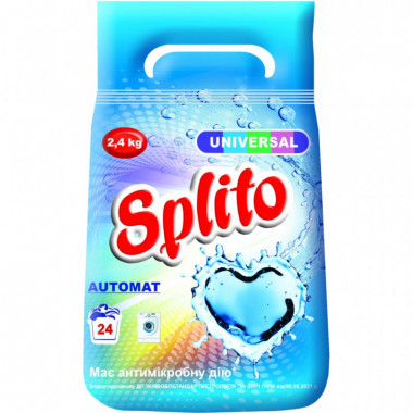 Стиральный порошок Splito Universal автомат 2.4 кг (4820049383027) (15562)