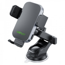 Автотримач для телефона з БЗП ACEFAST D53 wireless charging car holder with electric clamp for dashboard Black (6974316284246) (14762)