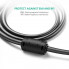 Кабель UGREEN VG101 VGA Male to Male Cable 1m (Black)(UGR-11673) (UGR-11673) (14862)