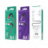Кабель BOROFONE BX32 USB to iP 2.4A, 1m, nylon, aluminum+TPE connectors, Black (6931474710413) (18862)