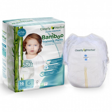 Подгузники Clearly Herbal Bamboo, розмір 6 (15+ кг), 16 шт. (1126) (22862)