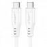 Кабель ACEFAST C3-03 Type-C to Type-C 3A, 60W, 1.2m, TPE, TPE connectors, White (6974316280859) (14962)