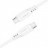 Кабель ACEFAST C3-03 Type-C to Type-C 3A, 60W, 1.2m, TPE, TPE connectors, White (6974316280859) (14962)