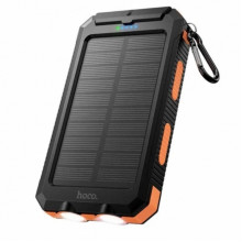 Внешний аккумулятор Power Bank HOCO J164 Platinum Solar 8000mAh 10W, с солнечной панелью и LED фонариком (20962)