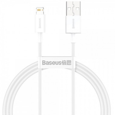 Кабель Baseus Superior Series Fast Charging Data Cable USB to iP 2.4A 2m White (CALYS-C02) (15072)