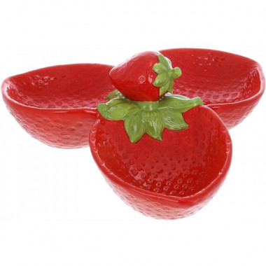 Менажниця керамічна Fruits "Strawberry" 24см, полуниця (5172)