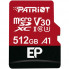 Карта пам'яті microSDXC (UHS-1 U3) Patriot EP Series 512Gb class 10 V30 (R-100MB/s, W-80MB/s) (adapter SD) (PEF512GEP31MCX) (472)