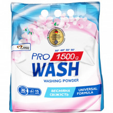Стиральный порошок Pro Wash Universal Весенняя свежесть 1.5 кг (4823128004868) (7572)