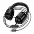 Накладные проводные наушники HOCO W113 с USB, 50 мм динамиками и съемным микрофоном Черные (18672)