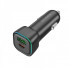 Автомобільний зарядний пристрій BOROFONE BZ28A Trophie PD30W+QC3.0 car charger Black (6941991110818) (18872)