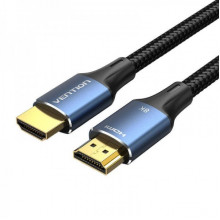 Кабель Vention Cotton Braided HDMI-A Male to Male HD v2.1 Cable 8K 5M Blue Aluminum Alloy Type (ALGLJ) (ALGLJ) (14972)