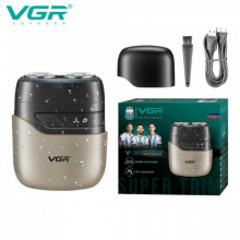 Аккумуляторная электробритва VGR V-345, Машинка для бритья / Электрическая бритва для лица Серая (20972)