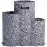 Підставка-колода Ofenbach Grey Marble для кухонних ножів 23х13х22см, потрійна кругла (2972)