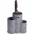 Підставка-колода Ofenbach Grey Marble для кухонних ножів 23х13х22см, потрійна кругла (2972)