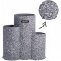Підставка-колода Ofenbach Grey Marble для кухонних ножів 23х13х22см, потрійна кругла (2972)