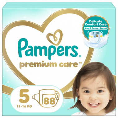 Подгузники Pampers Premium Care Junior Размер 5 (11-16 кг), 88 шт (4015400541813) (6972)