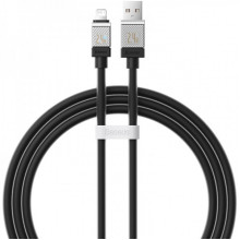 Кабель Baseus CoolPlay Series Fast Charging Cable USB to iP 2.4A 1m Black (CAKW000401) (15082)