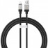 Кабель Baseus CoolPlay Series Fast Charging Cable USB to iP 2.4A 1m Black (CAKW000401) (15082)