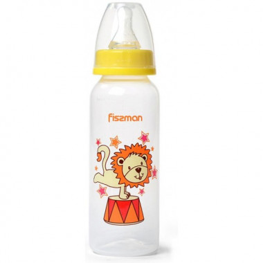 Пляшка дитяча для годування Fissman Babies "Лева-акробат" 240мл (7082)