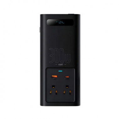 Автомобільний інвертор Baseus IGBT Power Inverter 300W (110V US/JP ) Black (CGNB010001) (18182)