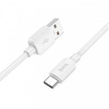 Кабель HOCO X96 Hyper 27W charging data cable Type-C White (6931474799098) (20182)
