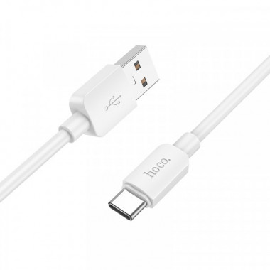 Кабель HOCO X96 Hyper 27W charging data cable Type-C White (6931474799098) (20182)