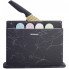 Набір 4 обробні дошки Ofenbach Black Marble 28х18х0.5см на горизонтальній підставці для ножів (2382)