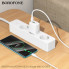 Мережевий зарядний пристрій BOROFONE BN29 Fuente PD30W+QC3.0 charger (EU) White (6941991120329) (382)