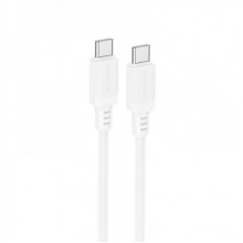 Кабель BOROFONE BX115 Lotto 60W silicone charging data cable C to C White (6941991119699) (17482)