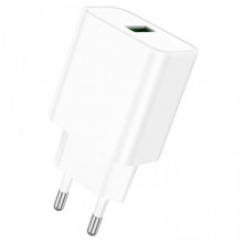 Мережевий зарядний пристрій BOROFONE BA72A Spring single port QC3.0 charger White (6974443388558) (20482)