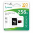 Карта пам'яті microSDXC (UHS-1) Apacer 256Gb class 10 V10 A1 R100MB/s (adapter SD) (AP256GMCSX10UB-R) (482)
