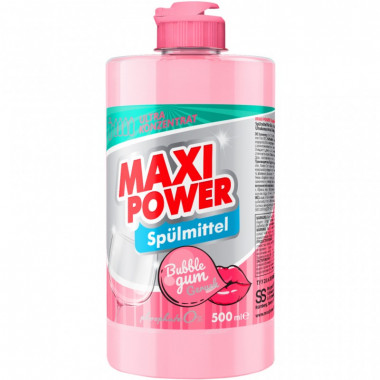 Средство для ручного мытья посуды Maxi Power Бабл Гам 500 мл (4823098411963) (7482)