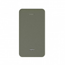 Батарея универсальная Hama 20000mAh, 15W/5V/3A, USB-C, USB-A, green (00201716) (16582)