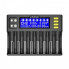 Зарядное устройство для Liitokala Lii-S8, 8 каналов, Ni-Mh/Li-ion/LiFePo4, 220V/12V, LED+LCD (21582)