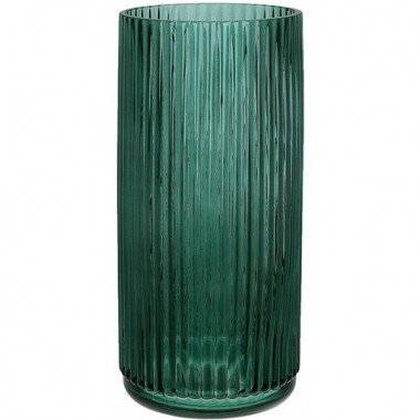 Ваза скляна Ancient Glass "Emerald" Ø12х25см, смарагдове скло (5782)