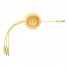 Кабель Baseus Bright Mirror 2 Series Retractable 3-in-1 Fast Charging  Data Cable USB to M+L+C 3.5A 1.1m yellow (CAMJ010011) (14982)