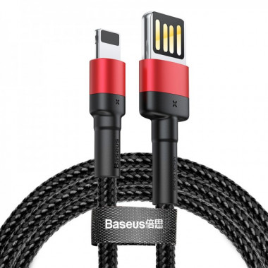 Кабель Baseus Cafule Cable（Special Edition）USB For iP 1m Red+Black (CALKLF-G91) (15092)