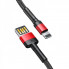 Кабель Baseus Cafule Cable（Special Edition）USB For iP 1m Red+Black (CALKLF-G91) (15092)