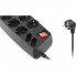 Сетевой фильтр питания REAL-EL RS-Protect 505, 1.8m, black (EL122300044) (22092)