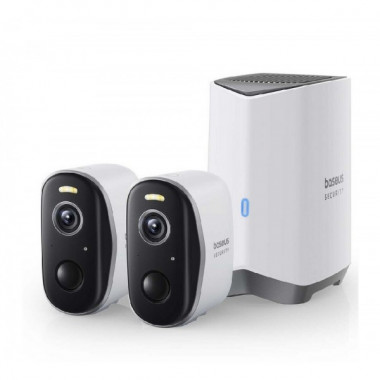 IP-камера відеоспостереження Baseus Security N1 Plus Outdoor Camera 2K 2-Cam Kit White EU (S0TY002131) (21192)
