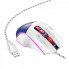 Игровая проволочная мышка HOCO GM31 Overlord luminous gaming 1200-3600DPI USB 1.4M для ПК/ноутбука с подсветкой Бело-Синяя (22392)