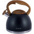Чайник Kamille Whistling Kettle Black 2.7л з нержавіючої сталі зі свистком (1492)