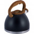 Чайник Kamille Whistling Kettle Black 2.7л з нержавіючої сталі зі свистком (1492)
