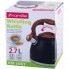 Чайник Kamille Whistling Kettle Black 2.7л з нержавіючої сталі зі свистком (1492)