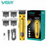 Аккумуляторная машинка для стрижки VGR V-904 GOLD, 4 насадки, 2000 mAh, LED display дисплей (19592)