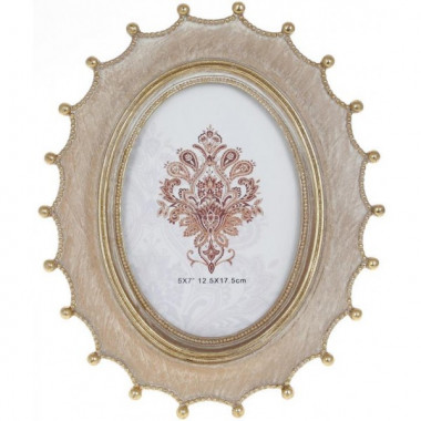 Фоторамка Tudor "Raicio Gold" для фото 12х17см, полістоун, дерево з золотом (6592)