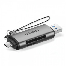 Кардридер UGREEN CM185 USB-C/USB-A Card Reader (UGR-50706) (UGR-50706) (19792)