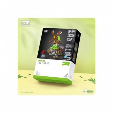 Конструктор LOZ mini Дом с ветряной мельницей без фигурок (1050) (7792)