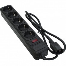 Сетевой фильтр питания Patron 1 m3*1mm2 (SP-1053U) 5 розеток BLACK (EXT-PN-SP-1053U) (15992)