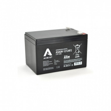 Батарея к ИБП AZBIST 12V 12 Ah Super AGM (ASAGM-12120F2) (16103)